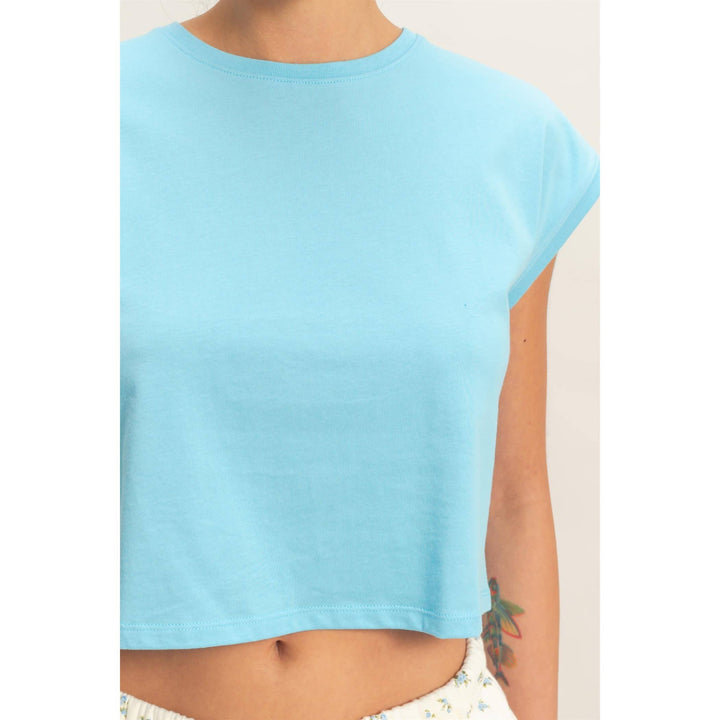 Classic Crew Neck Sleeveless Top