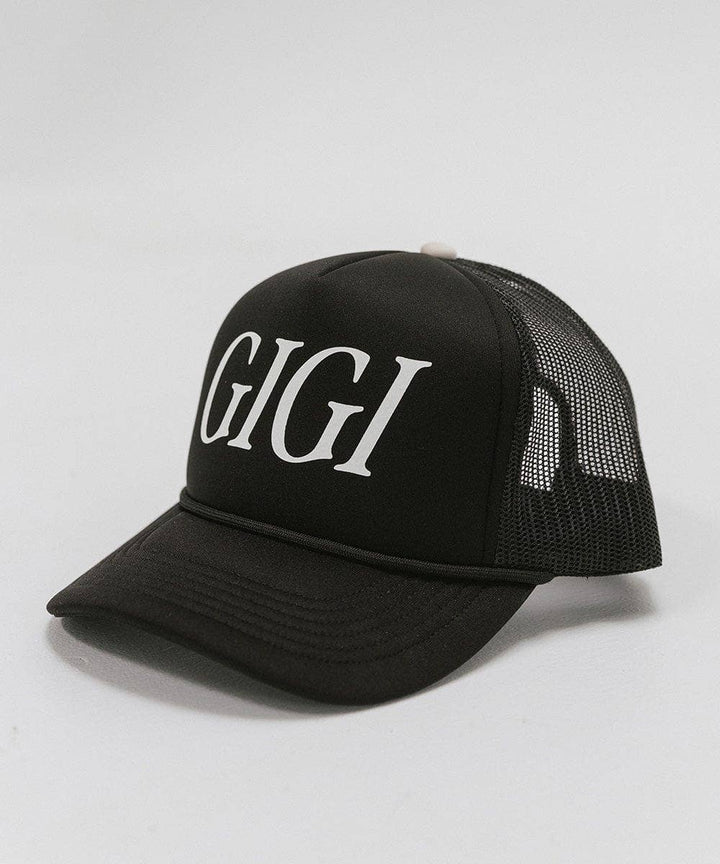 Gigi Foam Trucker Hat: Black