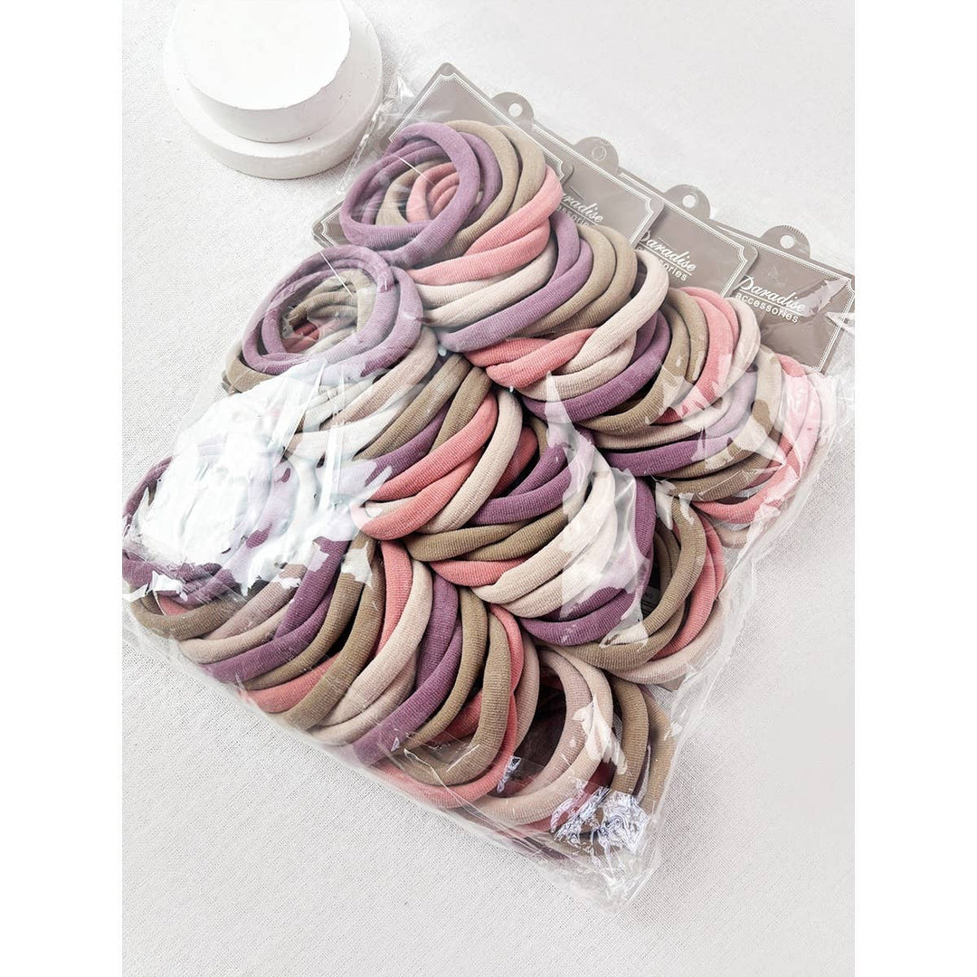 Dusty Multicolor Elastic Hair Ties