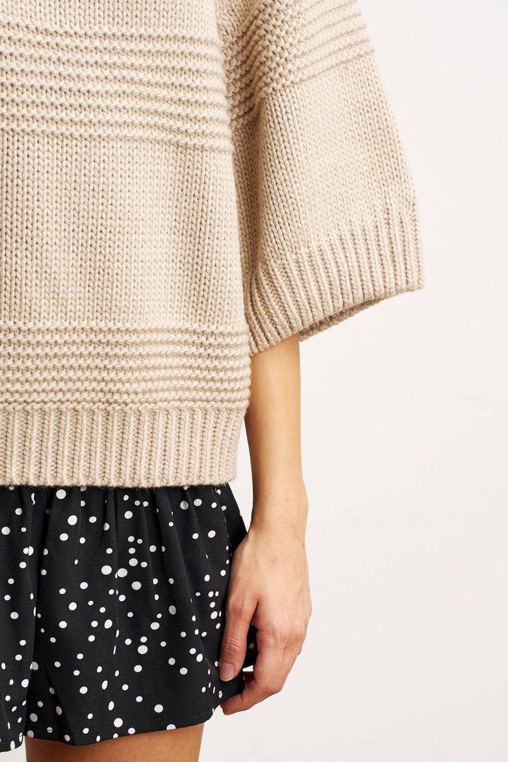 Chunky Knit Oversized Sweater Top