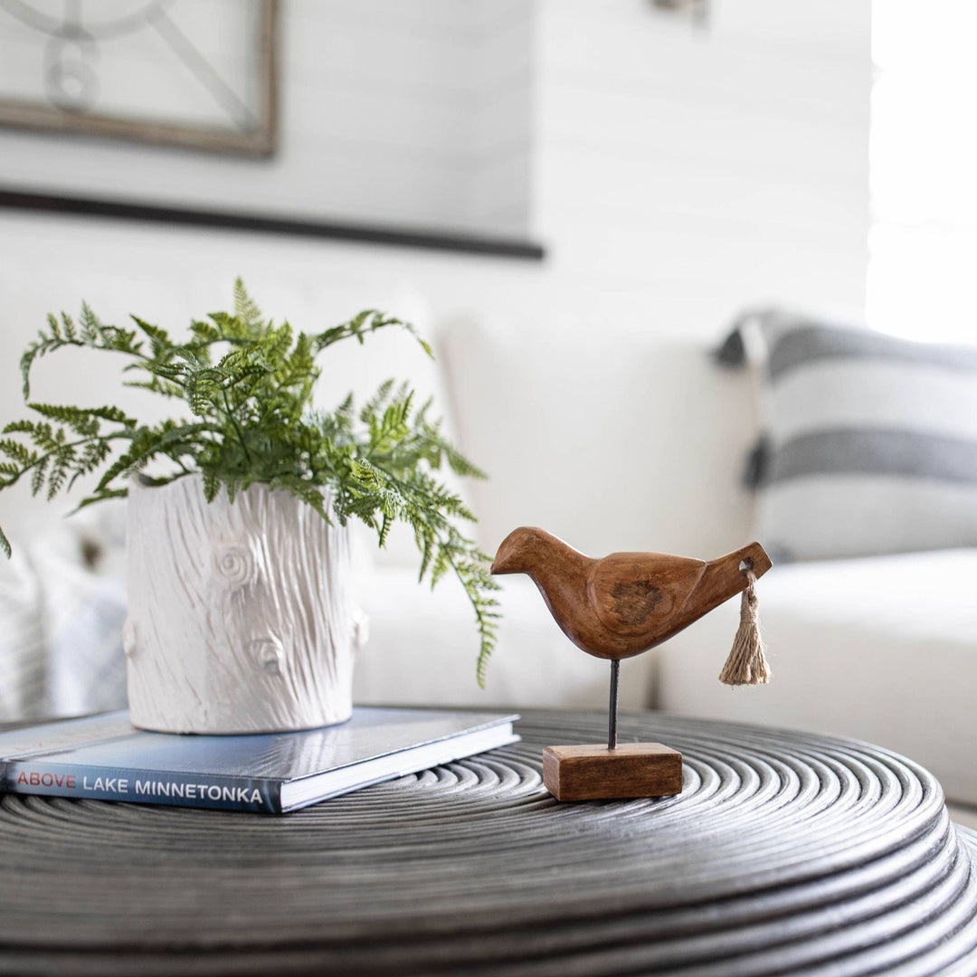 Crockett Wood Bird with Tassel Tail