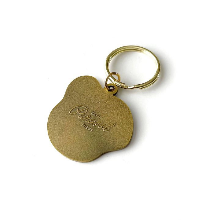 Folk Guide Bird Enamel Keychain