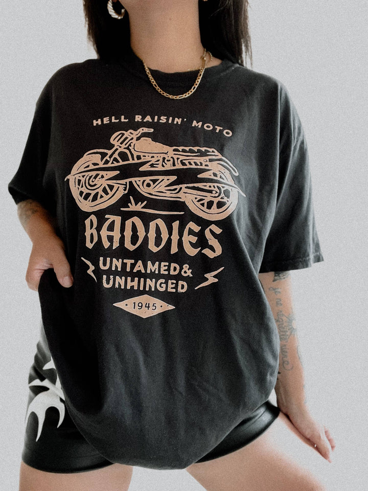 Hell Raisin' Moto Baddies T shirt