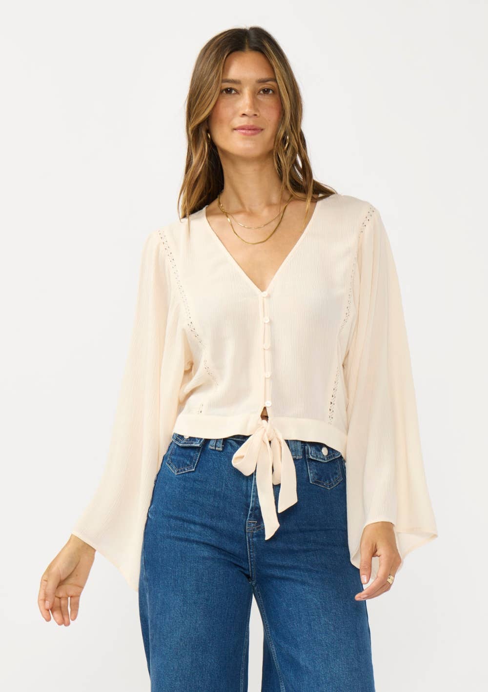 Front Button Down Blouse