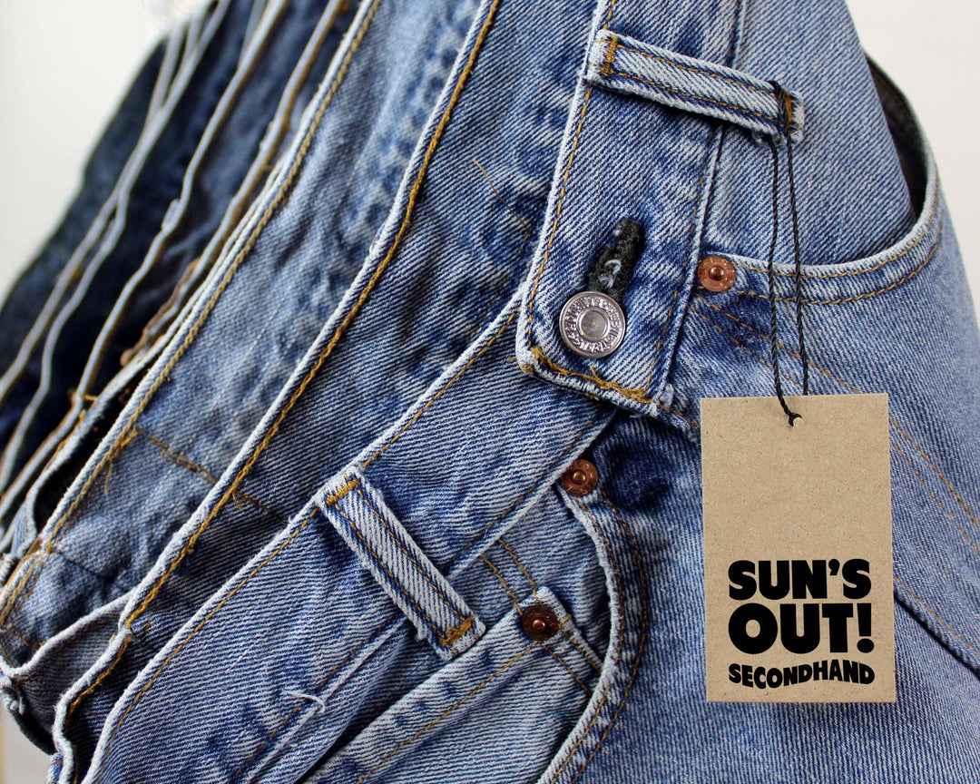 High-Rise Levi Denim Shorts