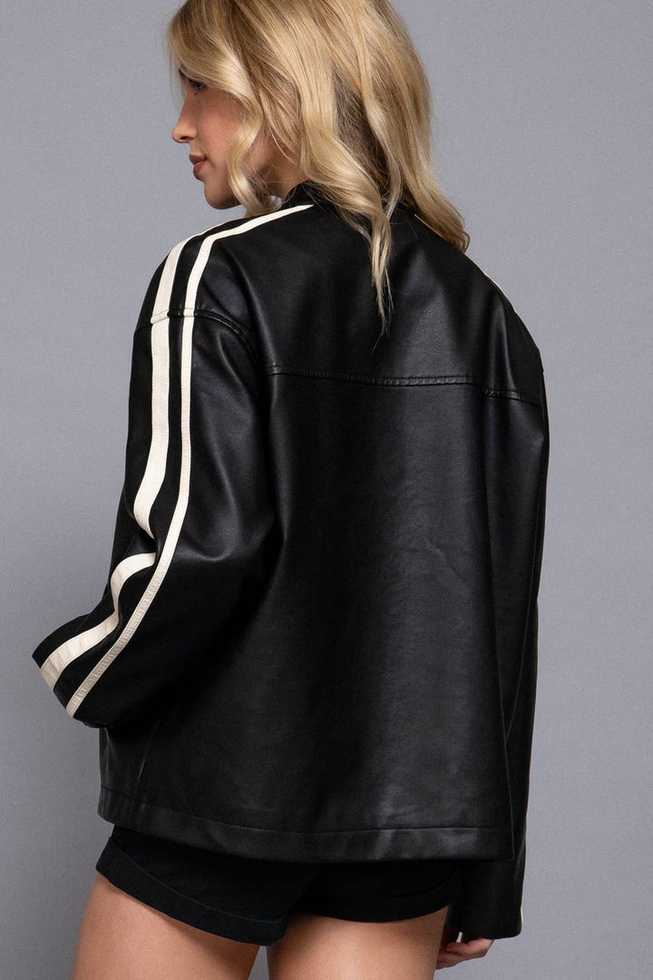 Faux Leather Jacket