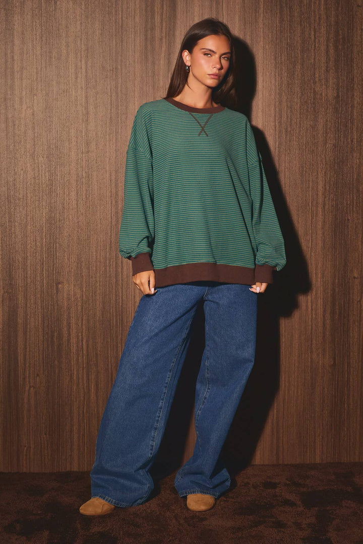 STRIPE SWEATSHIRT