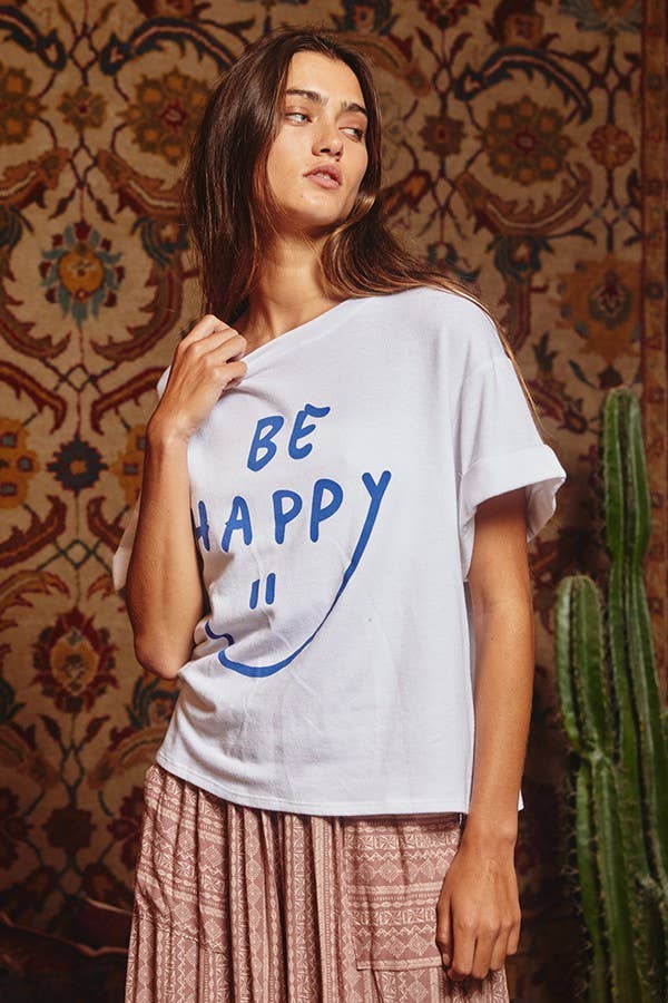 Be Happy Graphic T Shirt