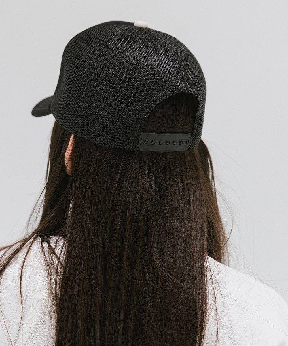 Gigi Foam Trucker Hat: Black