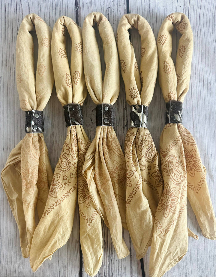 Mustard Hand Dyed Bandanas