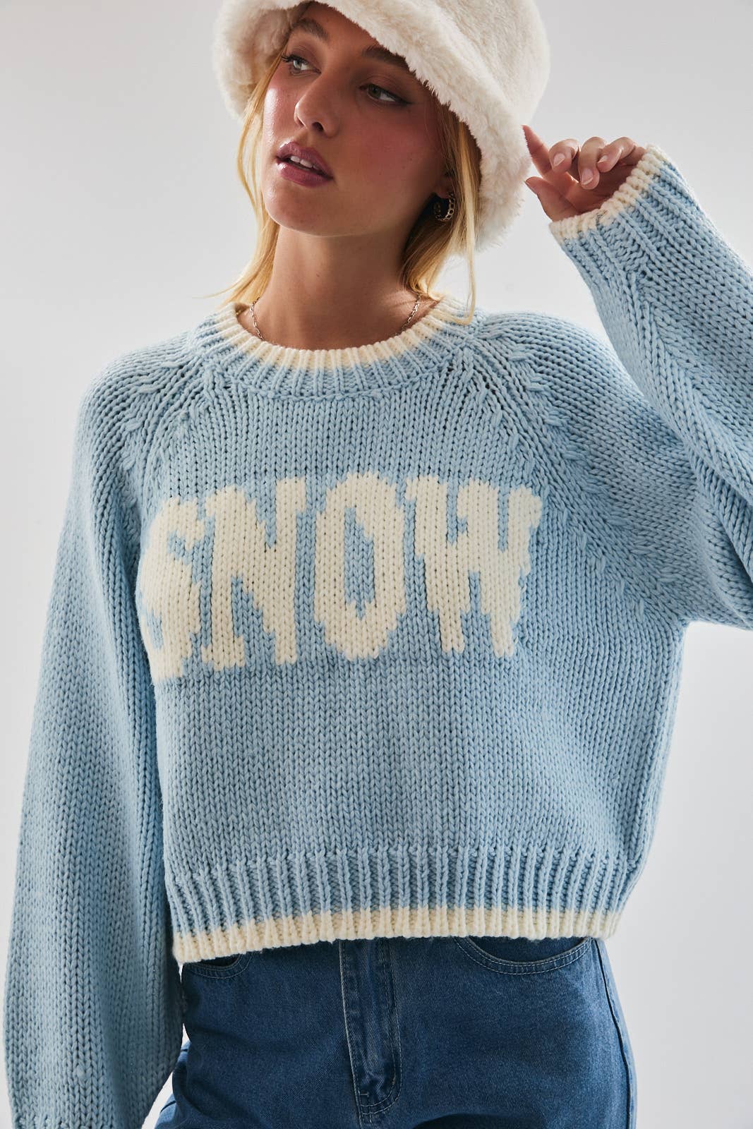 "SNOW" SWEATER
