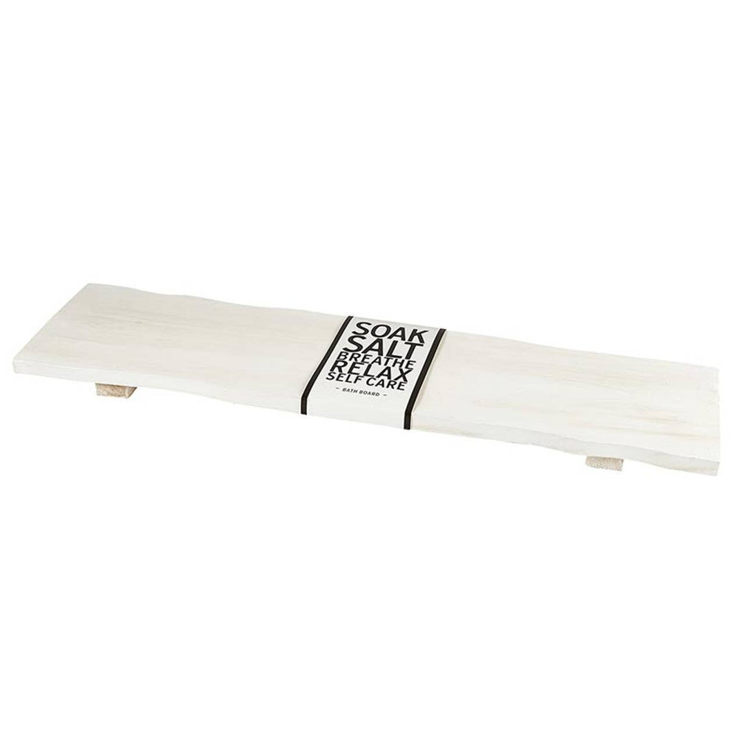 Wood Bath Board - White