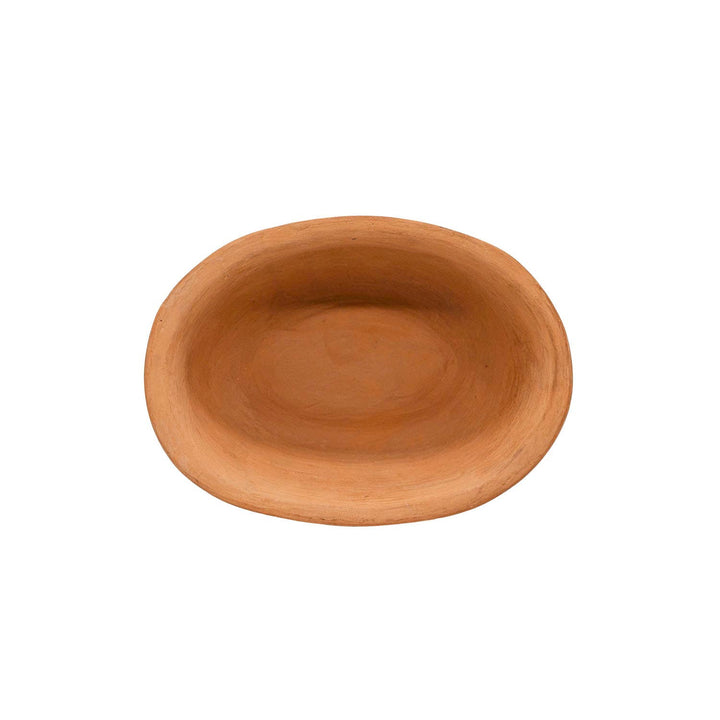 Marguerite Floral Suzani Terracotta Oval Planter