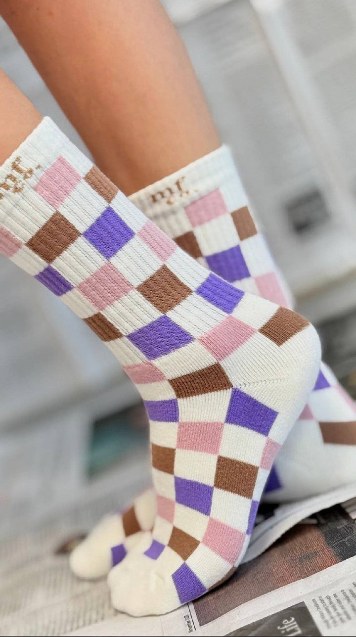 PASTEL CHECKERED SOCKS TODDLER