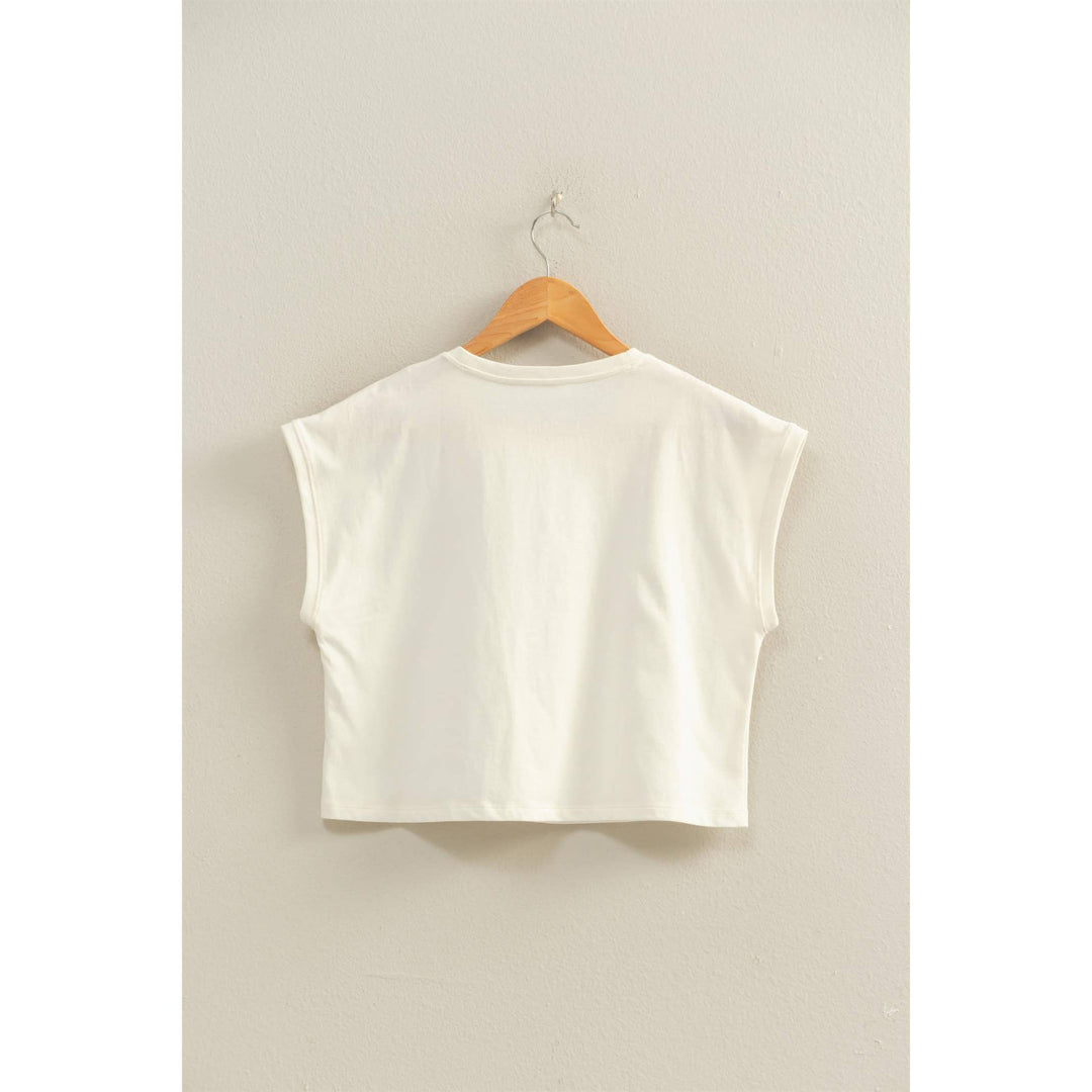 Classic Crew Neck Sleeveless Top