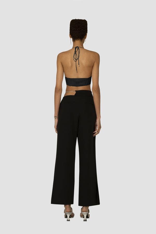 Spaghetti Strap Satin Bra Top