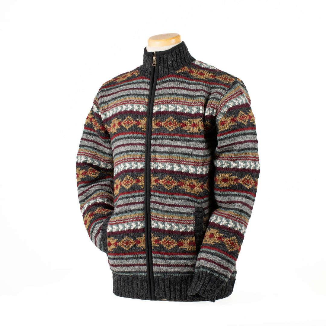 Redford Full Zip Wool Sweater