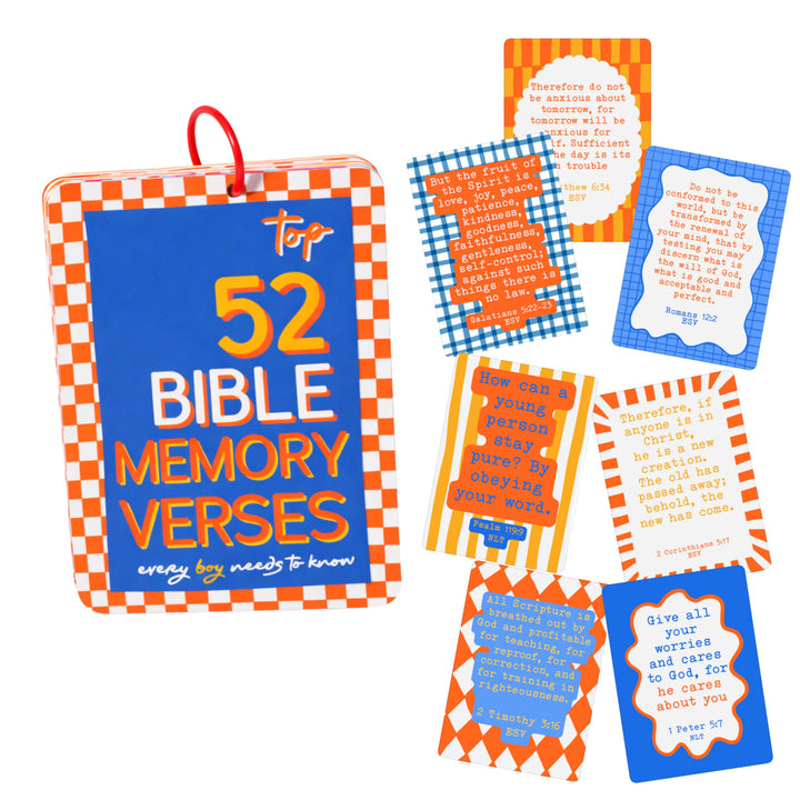 Kids Bible Memory Cards (Boy)