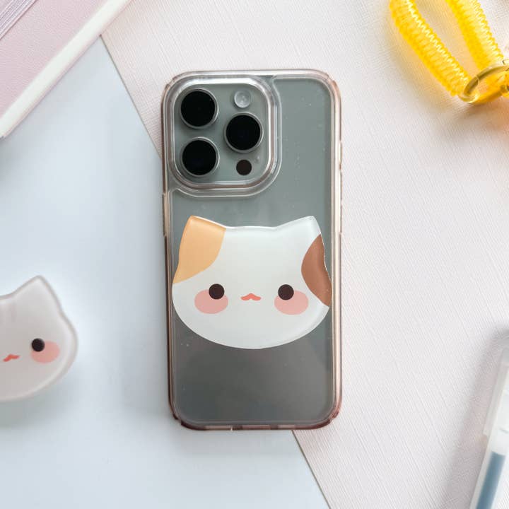 Cute Cat Epoxy Acrylic Phone Grip