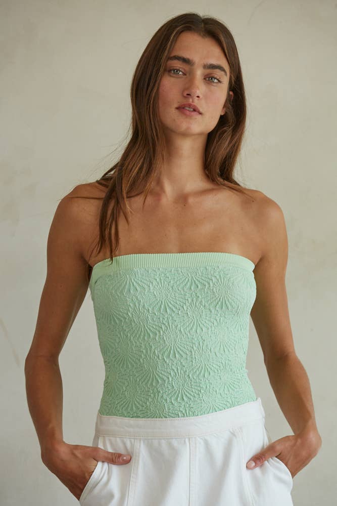 Jacquard Tube Top: