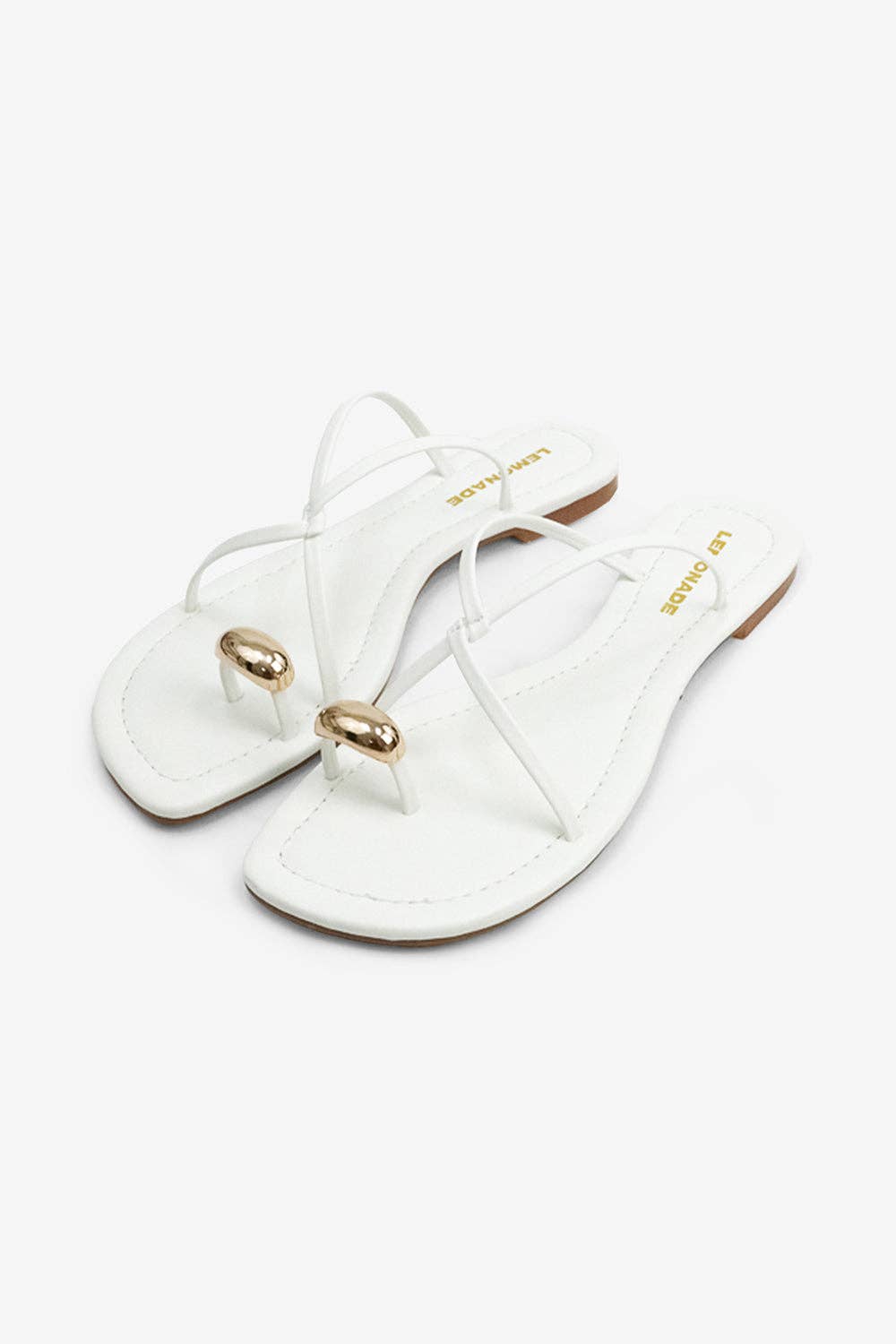 Criscross Gold Toe ring Sandals