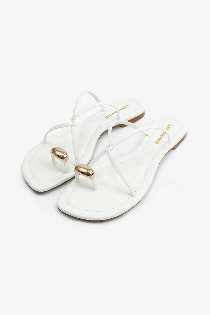 Criscross Gold Toe ring Sandals
