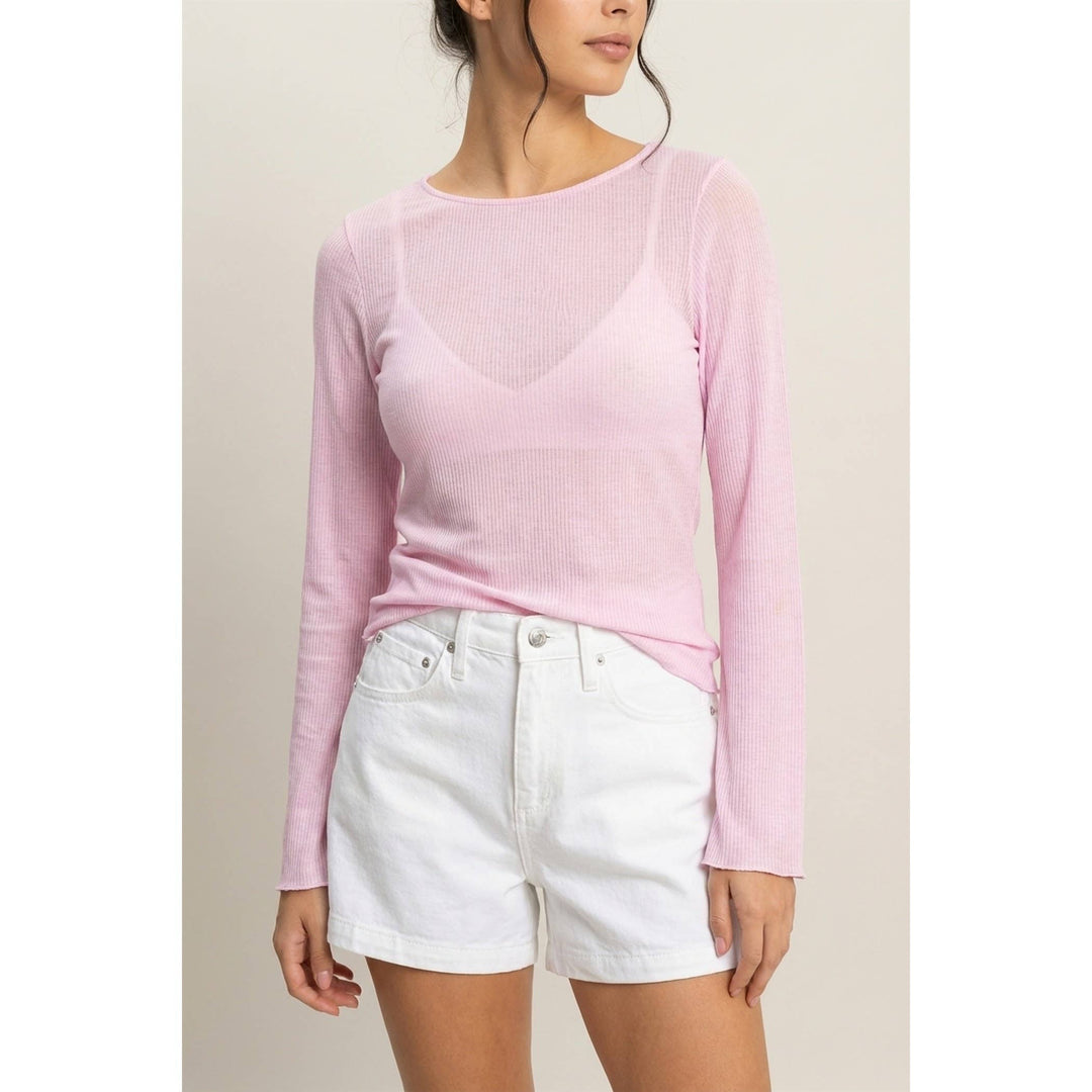 Ribbed Long Sleeve Top