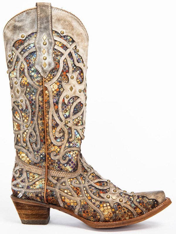 Bohemia Patchwork Mid-Calf Boots