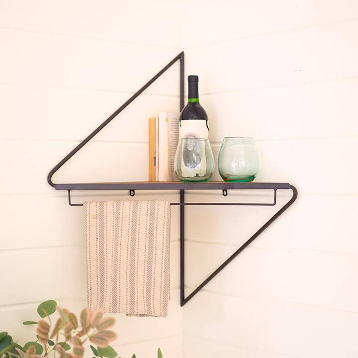 Metal and Wood Shelf