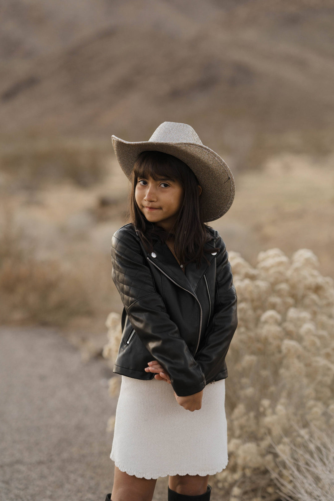 Kids Unisex Western Glam Hats: Midnight Sparkle