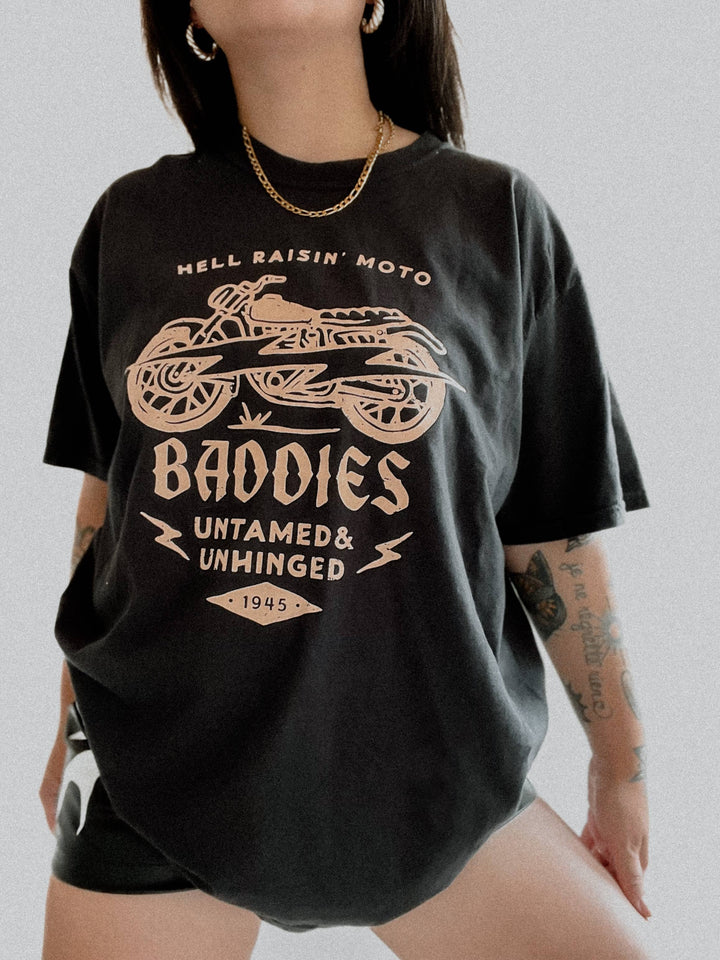 Hell Raisin' Moto Baddies T shirt