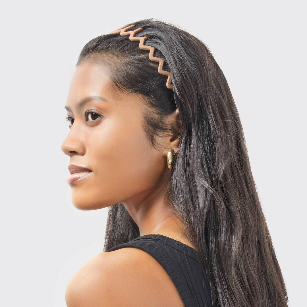 Recycled Plastic Zig Zag Headband 2pc