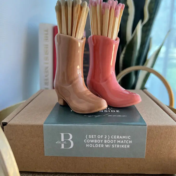 Set of 2 Cowboy Boot Match Strikers