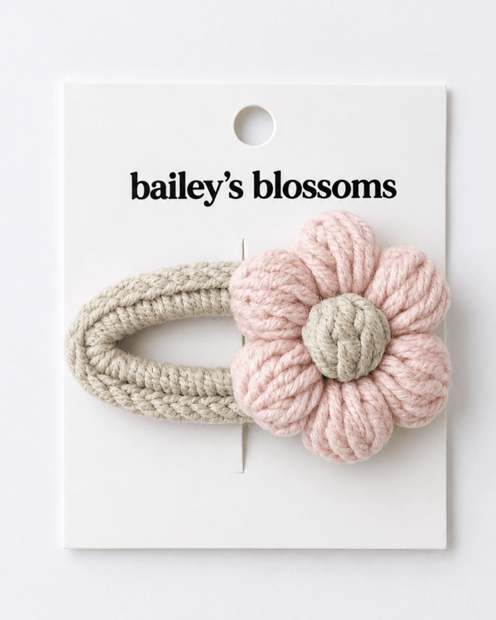 Crochet Daisy Clip