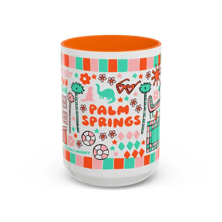 Big Palm Springs Mug (15oz, Orange)