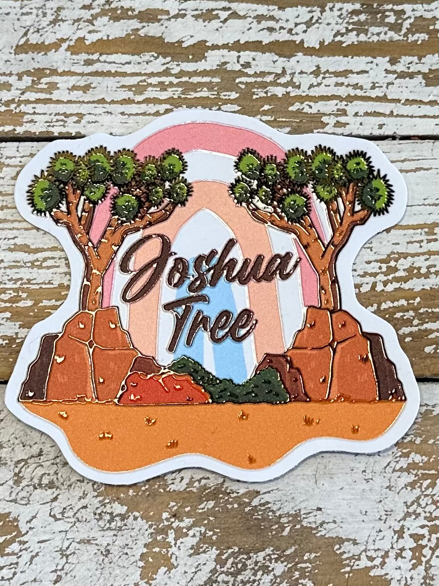 Joshua Tree Rainbow Sticker