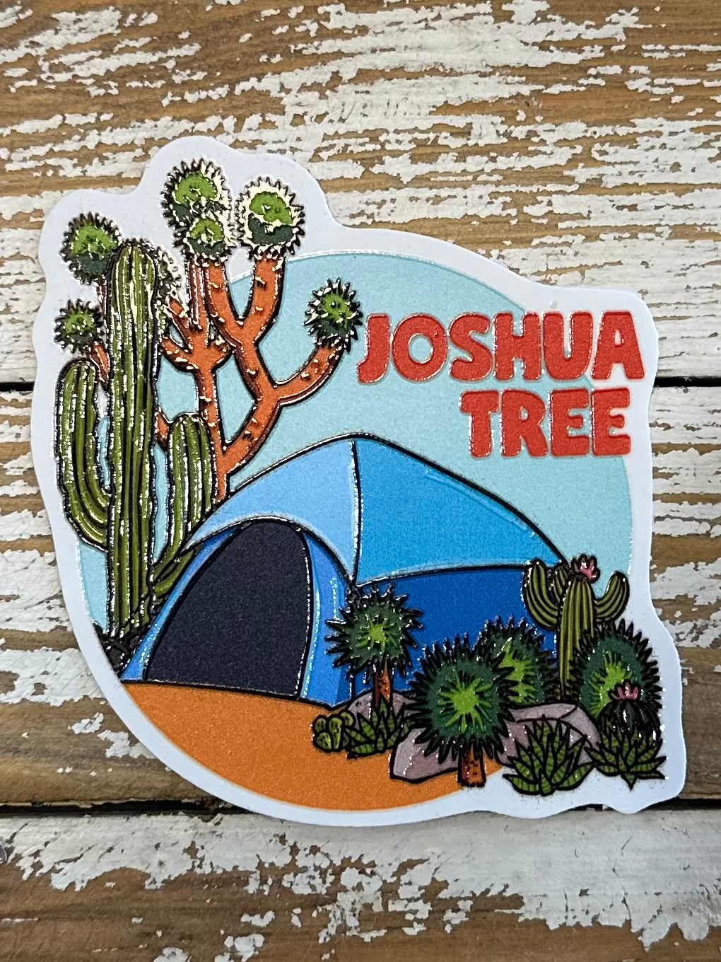 Joshua Tree Camping Sticker