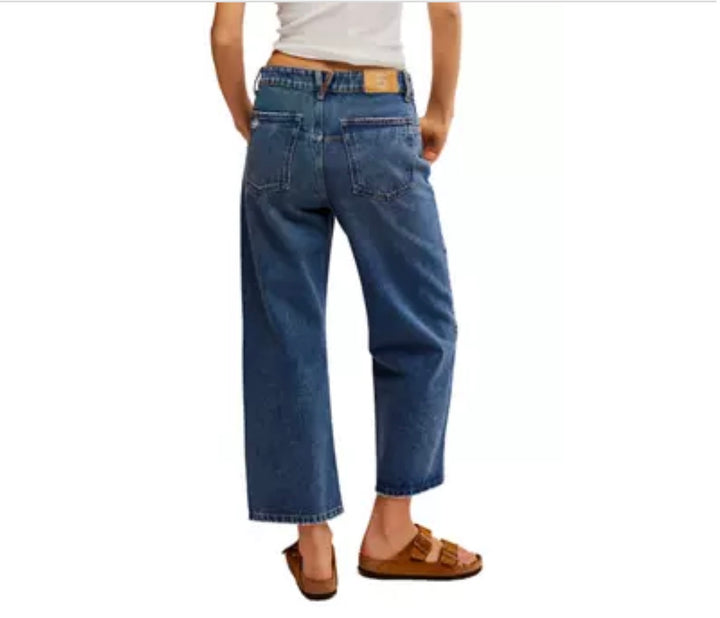 Free People Deep Dropped Jeans