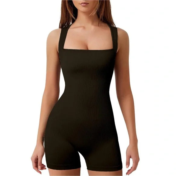 Square Neck Romper