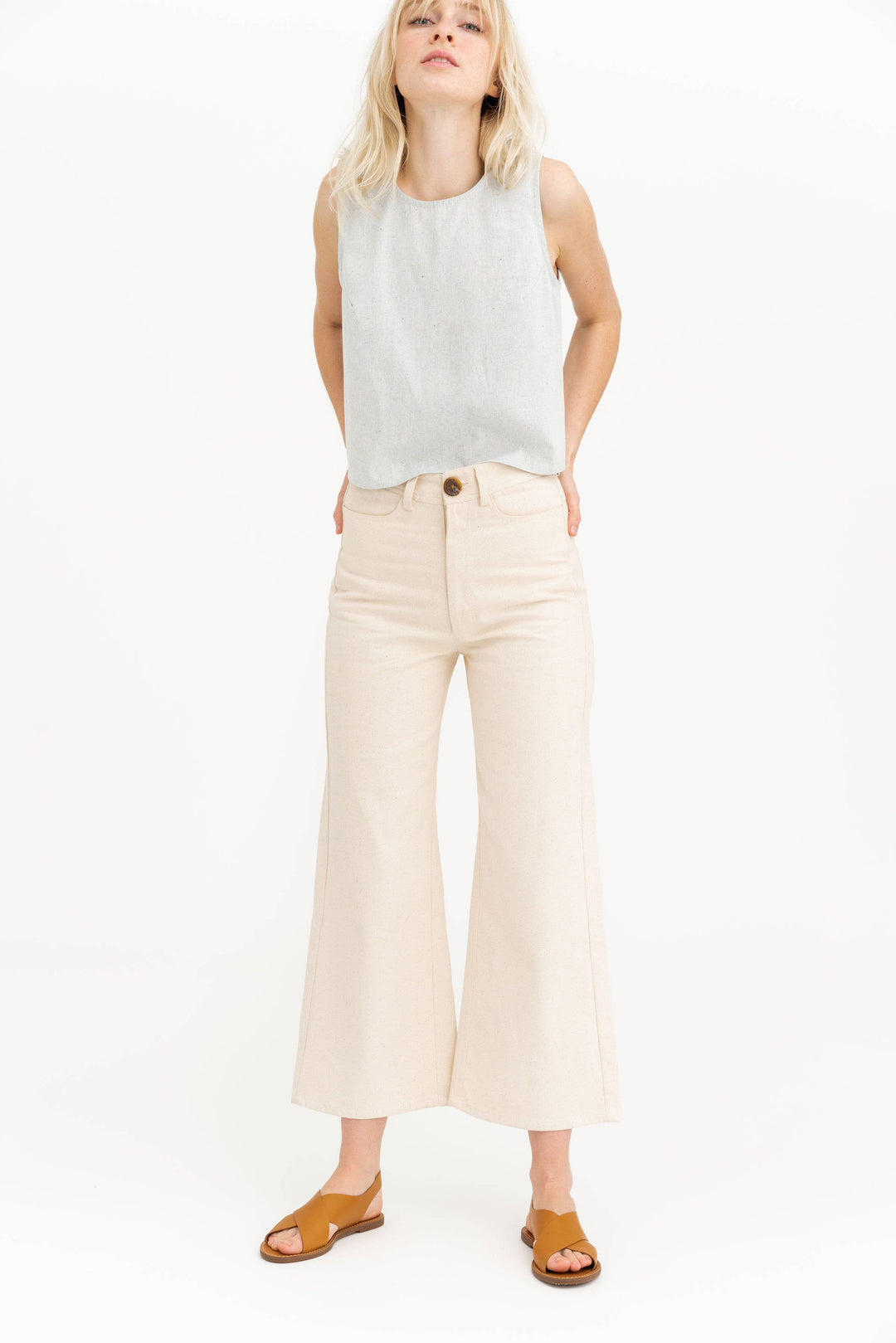 High Rise Pant - Bone