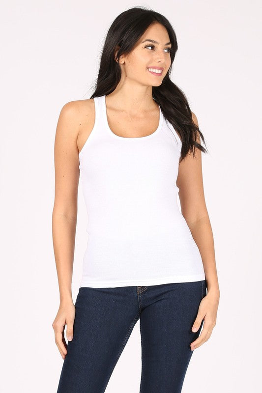 Ribbed Racerback Tank Top