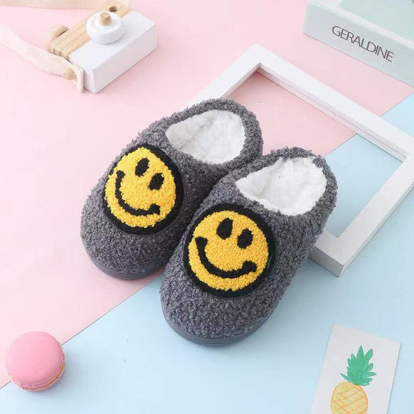 Kids Happy Face Slippers