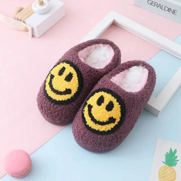 Kids Happy Face Slippers