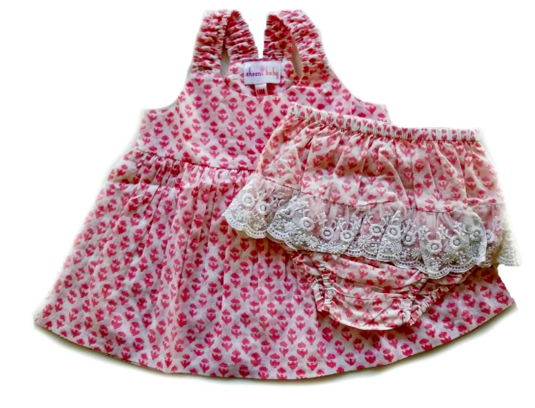 Lacey Baby Dress with Bloomer