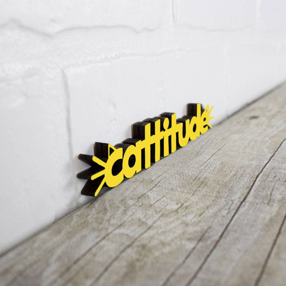 Cattitude- Tiny Word Magnet
