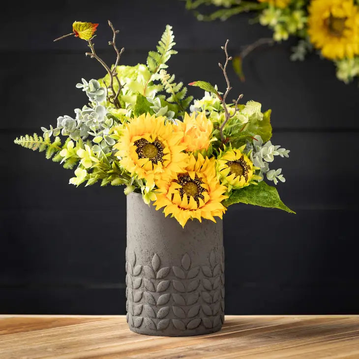 Modern Leaf Tall Charcoal Pot