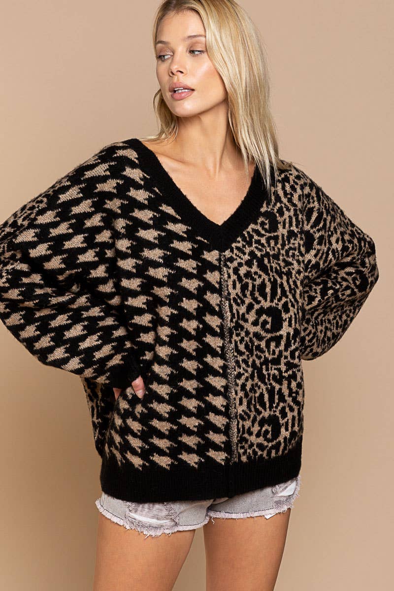 Mix-Match Pattern Sweater