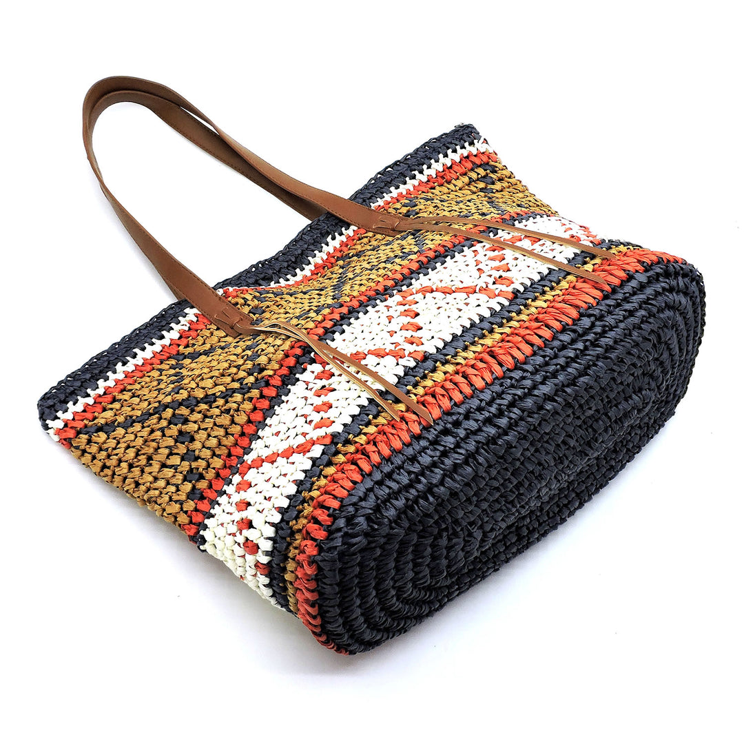 Multi Tone Tribal Like Design Tote Bag