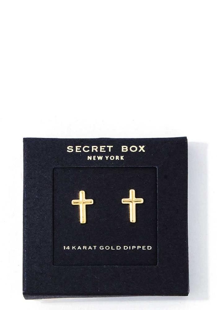 Tiny Cute Cross Earring