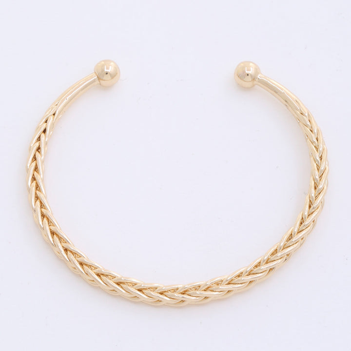 Wheat Link Metal Cuff